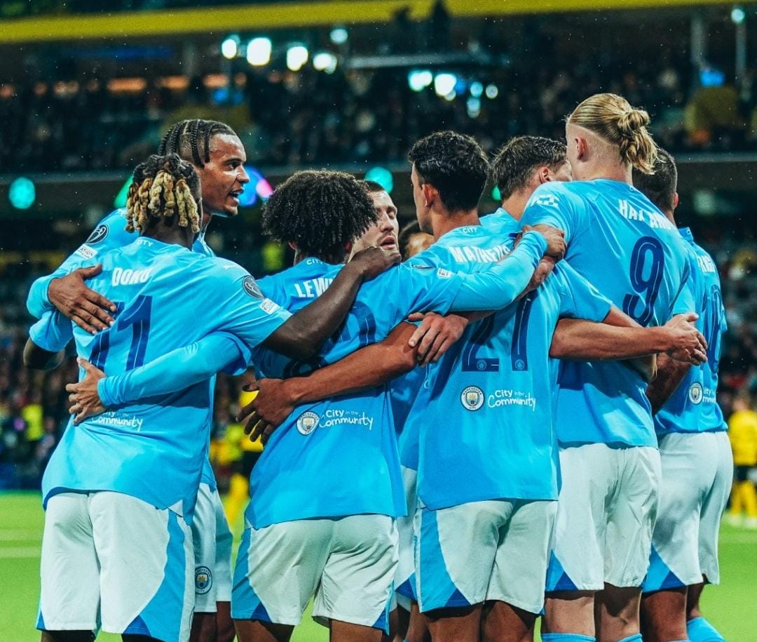 SEMPURNA: Manchester City masih kokoh di puncak klasemen grup G usai mengalahkan Young Boys. (Dok IG @mancity)