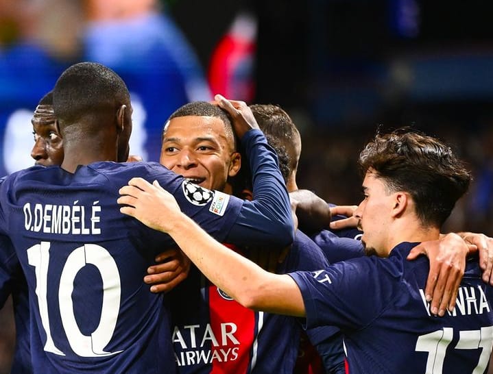 SELEBRASI: Paris Saint Germain berhasil melumat AC Milan dengan skor 3-0, pada matchday ke-3 Grup F Liga Champions UEFA, di Stadion Parc des Princes, pada Kamis dini hari (26/10/2023). (IG PSG)
