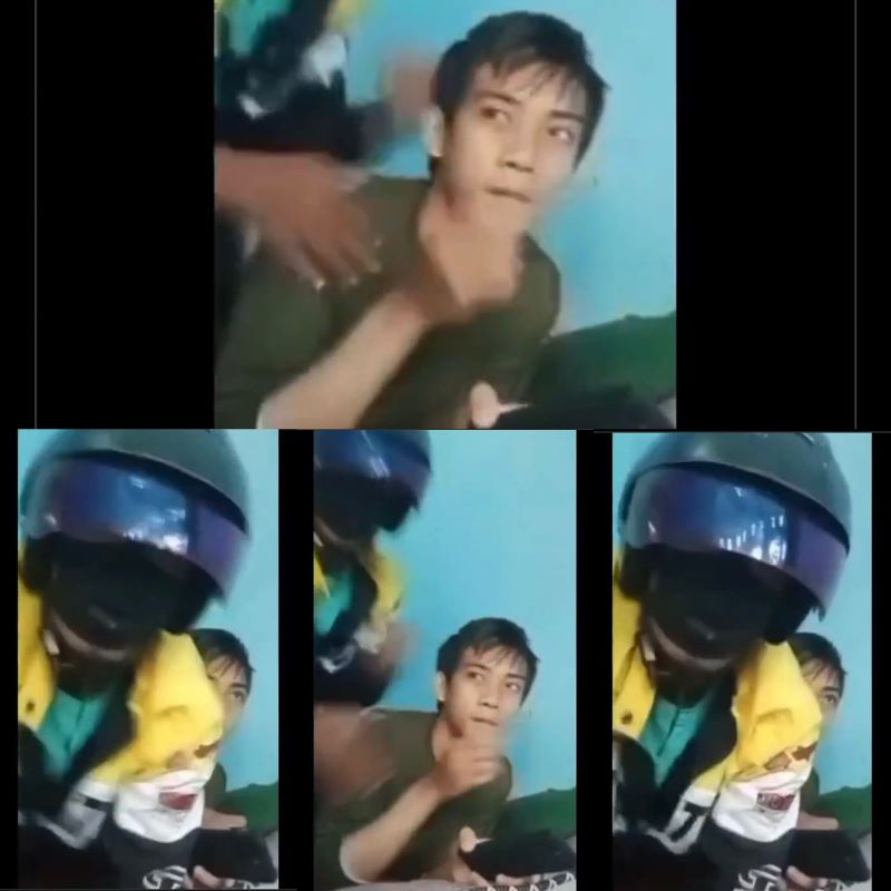Sosok ojol dan customer yang diduga penyuka sesama jenis. (Tangkapan layar
