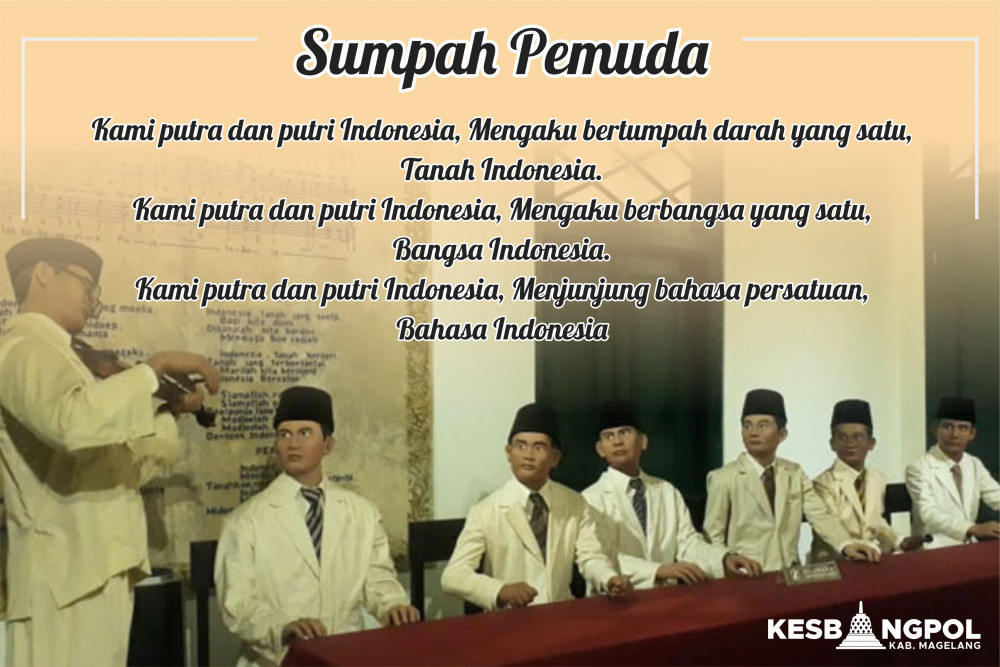 SEPAKAT: Ilustrasi Sumpah Pemuda. (Dok kesbangpol.magelangkab.go.id)