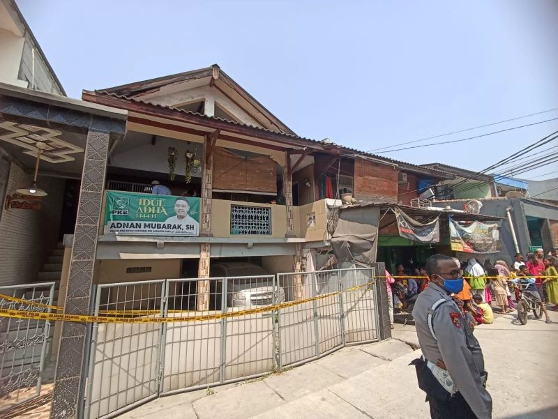 Foto: Lokasi kejadian bapak dan anak tewas membusuk di Koja, Jakarta Utara. (Website/Kominfotik Jakarta Utara)