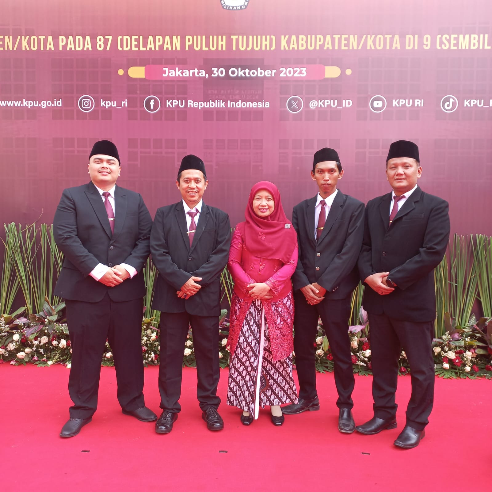 LANGSUNG KERJA: Komisioner KPU Kabupaten Bantul periode 2023-2028. (Dok KPU Bantul)