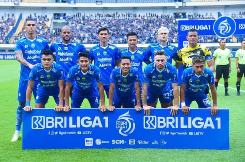 BIRU: Skuad Persib Bandung musim 2023/2024. (Ig Persib)