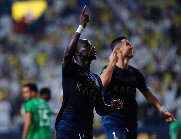 Satu gol Sadio Mane berhasil kalahkan Al Ettifaq, dan melaju ke babak perempat final King&rsquo;s Cup 2023/2024. Di Stadion Al Awwal Park, Selasa (31/10) malam. (Ig alnassr)
