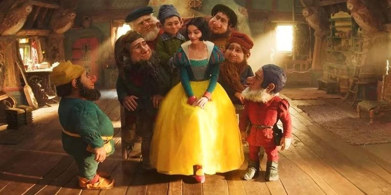 First Look Live Action Snow White bersama 7 kurcaci. (cbr.com)
