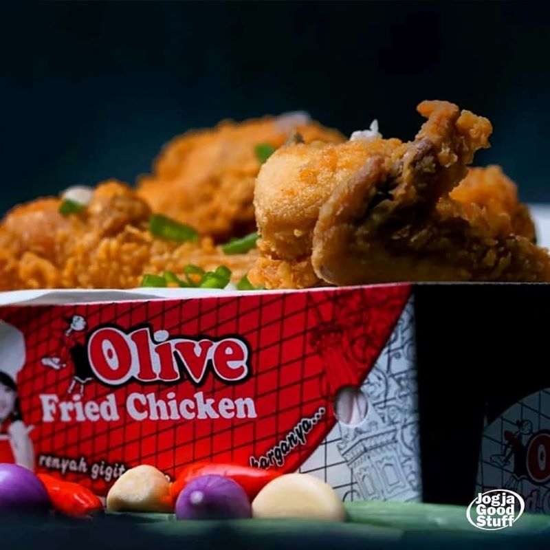 Olive Fried Chicken. (Instagram/@jogjagoodstuff)
