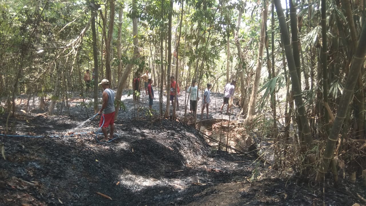 kakek Sadiyo warga Widoro Kulon Rt 05/07, Bunder, Patuk, Sadiyo yang terjebak kebakaran lahan Kamis (2/11). (Dokumen Radar Jogja)