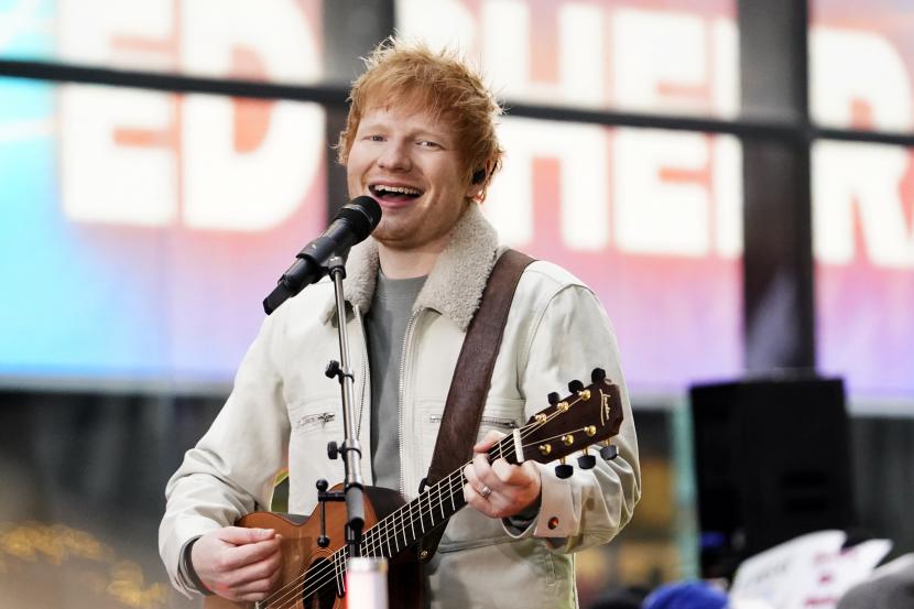 Ed Sheeran. Ed Sheeran akan menggelar konser di Jakarta pada 2 Maret 2024. (Charles Sykes/Invision/AP)