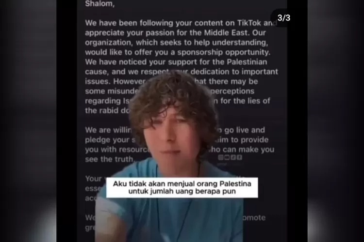 Tiktokers asal AS ungkap upaya Israel cari dukungan dengan gaet artis (Bandunginsider.com)