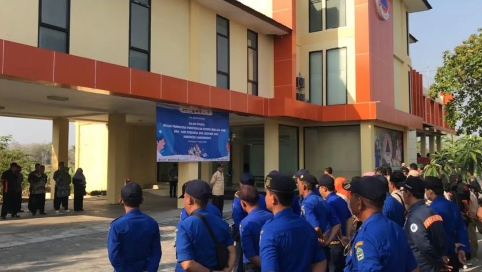 SIAGA: Apel kesiapsiagaan BPBD KAbupaten Gunungkidul dalam rangka peringatan pengurangan resiko bencana beberapa waktu lalu. (Dok BPBD Gunungkidul)