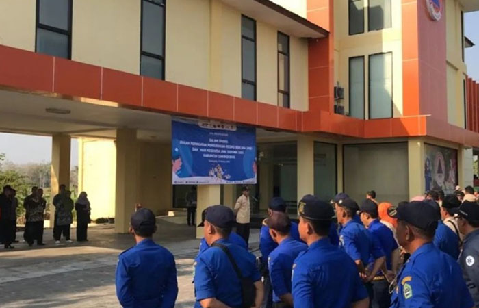 SIAGA - Apel kesiapsiagaan BPBD KAbupaten Gunungkidul dalam rangka peringatan pengurangan resiko bencana beberapa waktu lalu.BPBD&nbsp;GUNUNGKIDUL