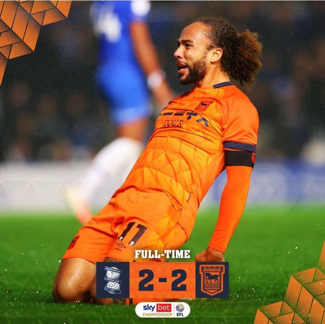Selebrasi Marcus Harnes ketika mencetak gol kedua bagi Ipswich Town (IG ipswichtown)