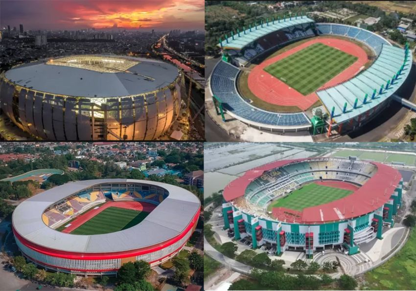 Piala Dunia U-17 2023 digelar di JIS Jakarta, Gelora Bung Tomo (GBT) Surabaya, Manahan Solo, dan Si Jalak Harupat (SJH) Bandung mulai Jumat 10 November 2023.