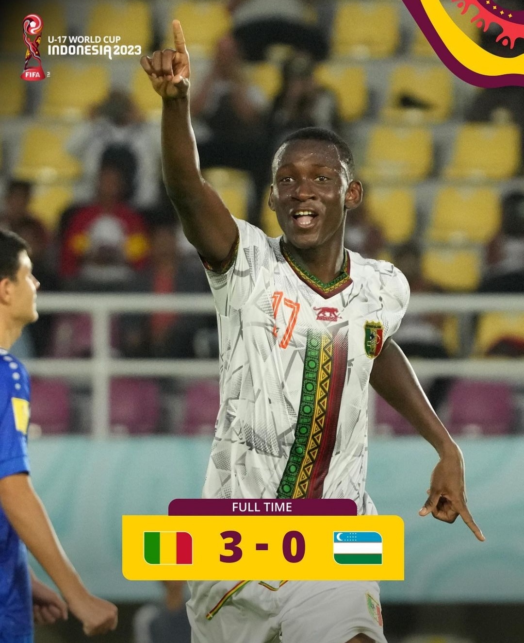 Mamadou Doumbia sukses ciptakan hattrick pertama di Piala Dunia U17 2023 (IG fifaworldcup)