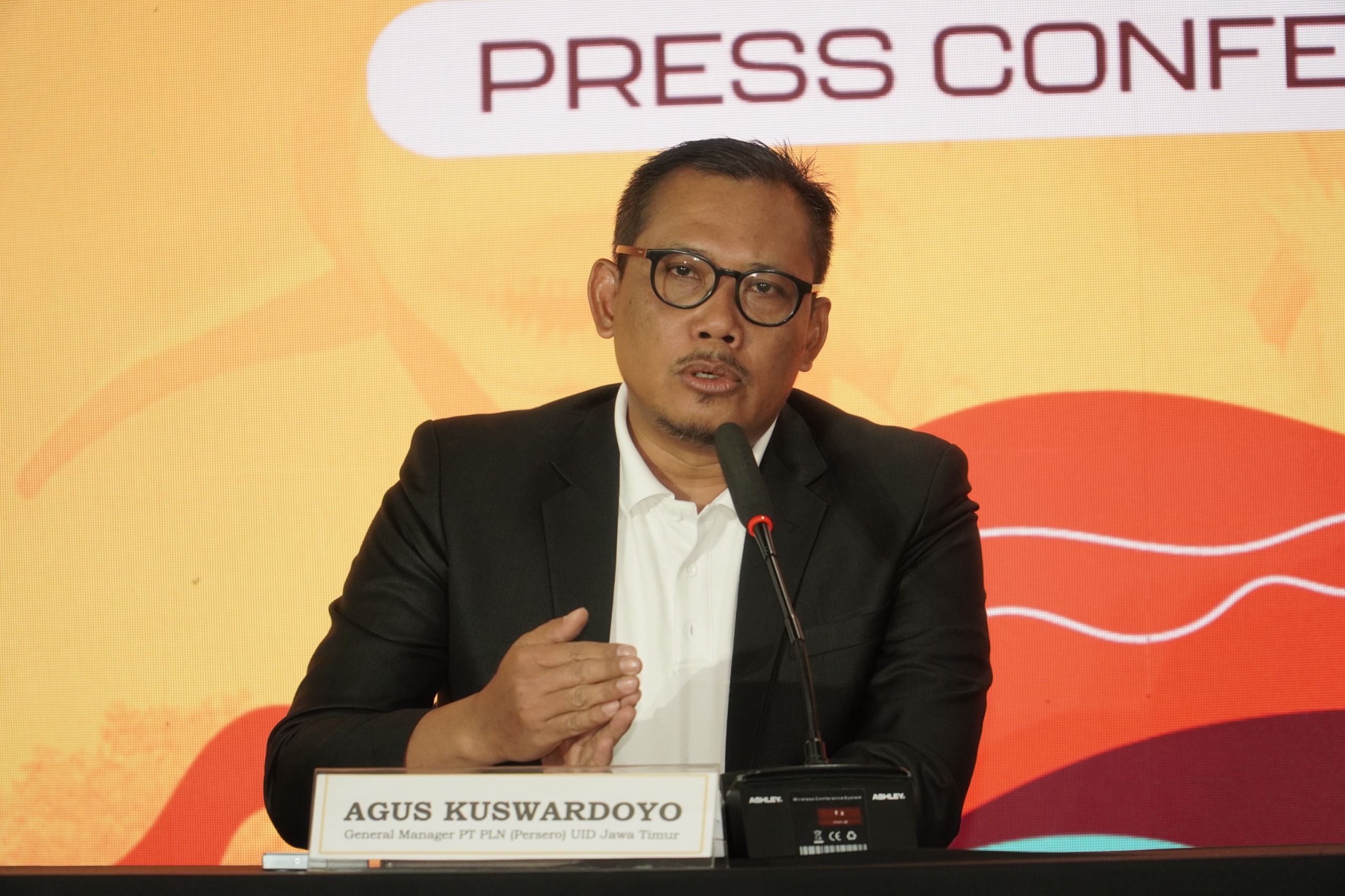 General Manager PT PLN (Persero) UID Jawa Timur, Agus Kuswardoyo. (Kredit Foto: Pusat Informasi Piala Dunia U-17 2023 Surabaya)