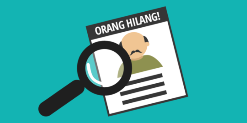 Ilustrasi orang hilang. (Istimewa)