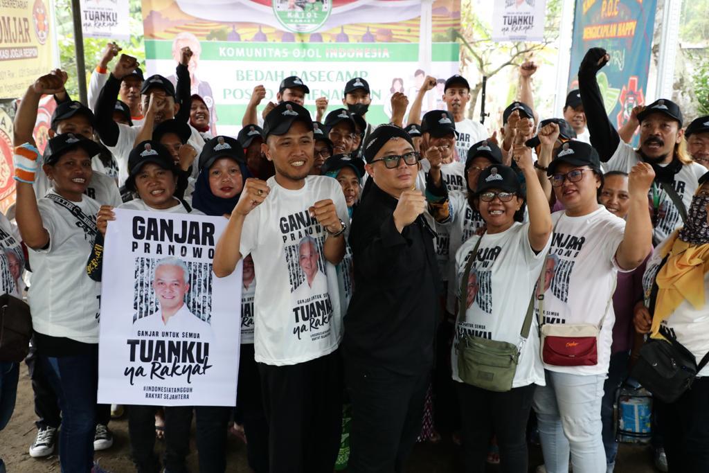 KOMJAR: Basecamp yang nyaman dan layak buat ojol berdiri di Desa Mangkudranan, Kelurahan Margorejo, Kecamatan Tempel, Kabupaten Sleman. (ISTIMEWA)