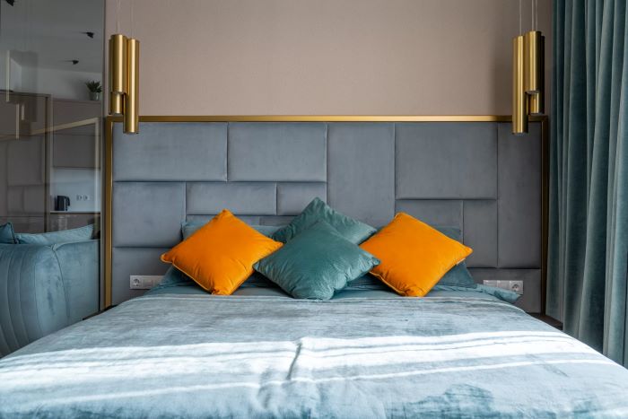 ILUSTRASI: Warna cat kamar tidur hijau, kuning, dan netral. (Max Rahubo/Pexels.com)