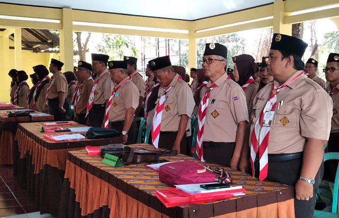 Peserta muscab ke-14 peserta muscab Pramuka Kwartir Cabang (Kwarcab) Purworejo yang diikuti oleh perwakilan dari 16 kwaran (kwartir ranting) se-Kabupaten Purworejo