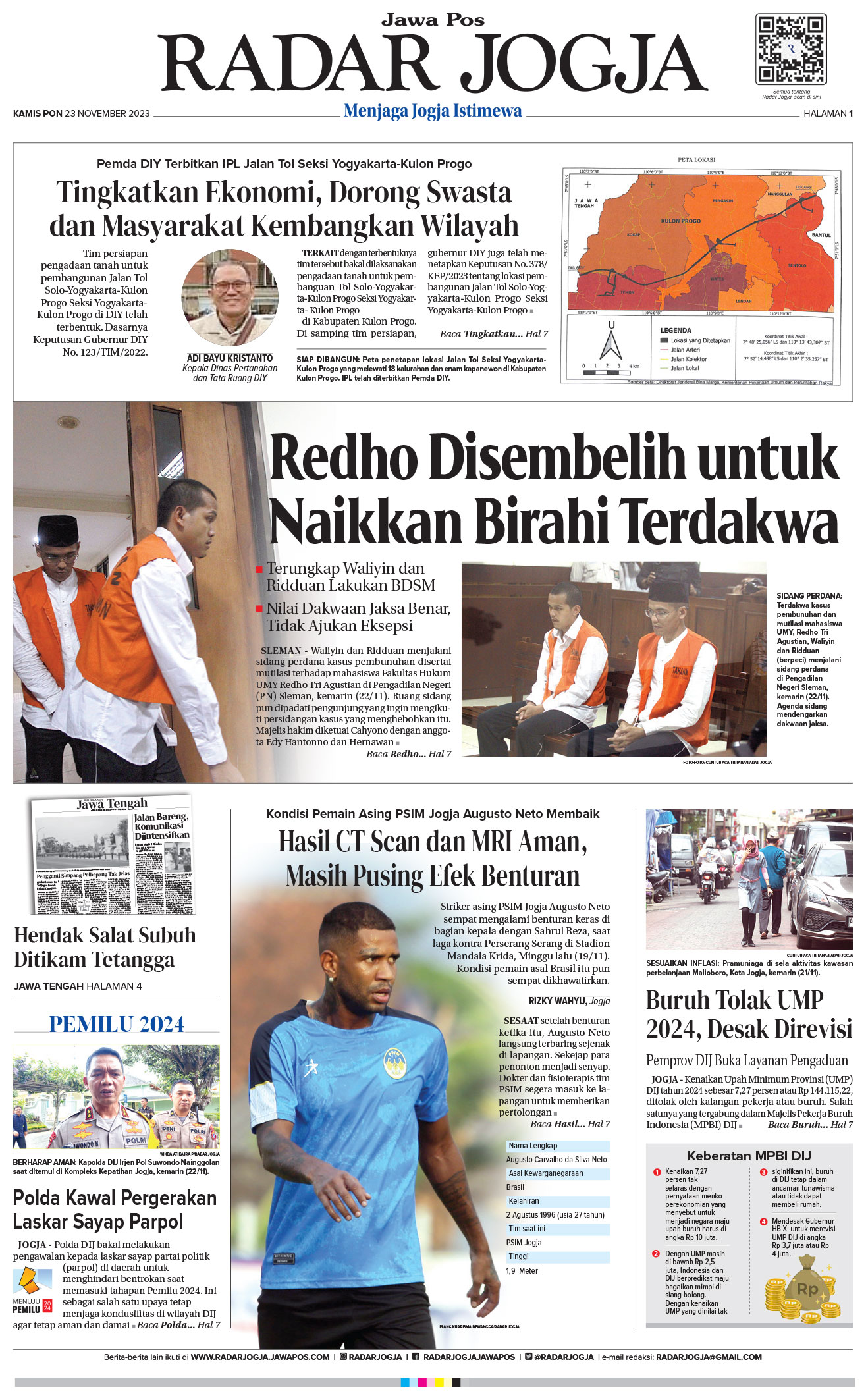 Jawa Pos Radar Jogja Kamis 23 November 2023