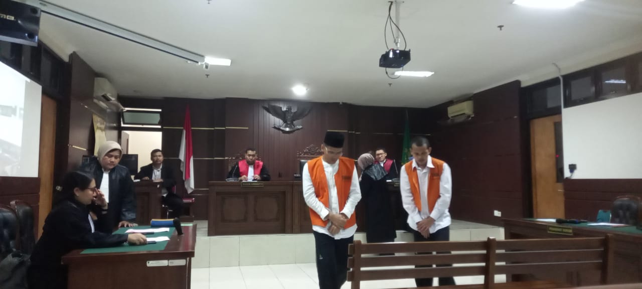 Waliyin dan Ridduan jalani sidang perdana  di Pengadilan Negeri (PN) Sleman, Rabu (22/11). Khairul Ma