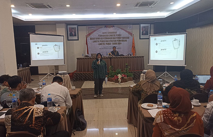 KOORDINASI: Kegiatan rakot bertema &ldquo;Pelanggaran Politisasi SARA dalam Masa Kampanye Pemilu 2024&rdquo; yang diselenggarakan Bawaslu Bantul Kamis (23/11).GREGORIUS BRAMANTYO/RADAR JOGJA&nbsp;