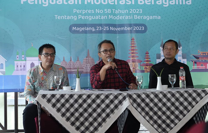 GATHERING: Stafsus Menag Bidang Media dan Komunikasi Publik bersama&nbsp;Kepala Pusat Kerukunan Umat Beragama (PKUB)