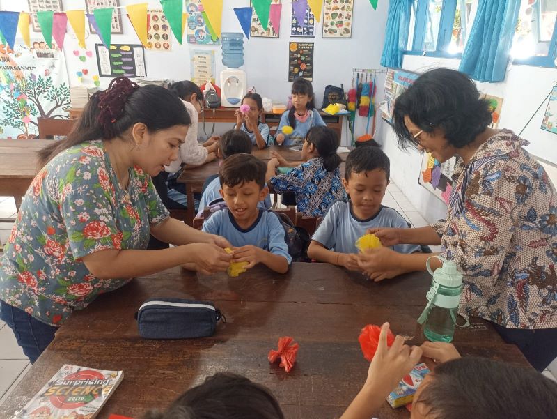 SD Kanisius Sorowajan Banguntapan Bantul menggelar "Parents Participation" di sekolah setempat, Jumat (24/11/2023). (Foto: istimewa)