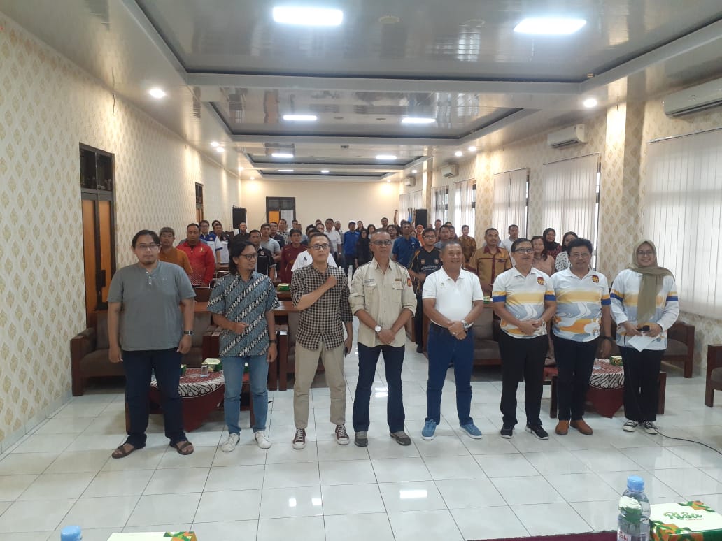 SIAP: KONI DIY menggelar sarasehan bertema Perkembangan Media dan Teknologi 5.0 Mendongkrak Prestasi Atlet di Gedung KONI DIY lantai 2 Sabtu (25/11). (Rizky Wahyu/Radar Jogja)