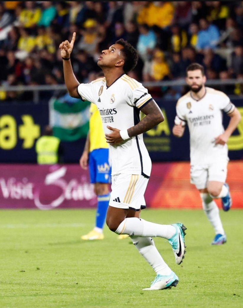 Dua gol Rodrygo dan satu gol Bellingham bawa Real Madrid kalahkan Cadiz (dok Real Madrid C.F)
