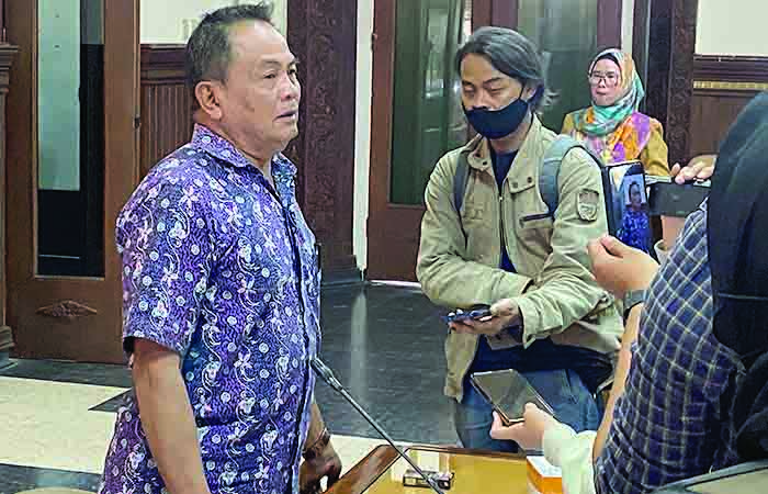 DINAMIKA: Ketua DPC PDIP Sleman Koeswanto dalam sebuah kesempatan di DPRD DIY.