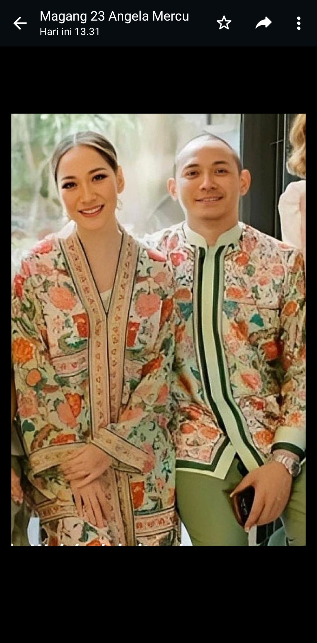 Bunga Citra Lestari dan calon suaminya, Tiko Aryawardhana. (Instagram/@opraentertaiment)