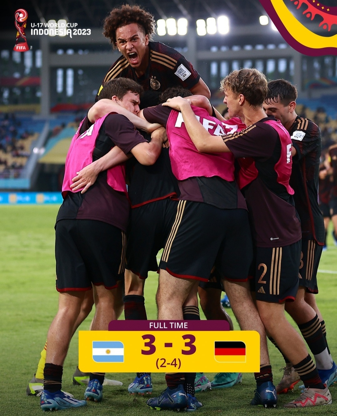 Tumbangkan Argentina melalui adu pinalti, Jerman Lolos ke Final Piala Dunia U17 (IG fifaworldcup)