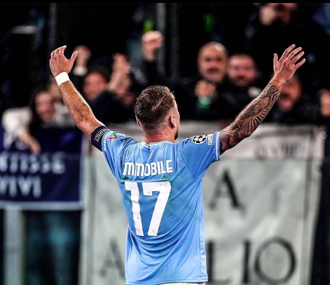 MENANG: Ciro Immobile tampil gemilang dan antarkan Lazio hempaskan Celtic. (Dok Lazio)