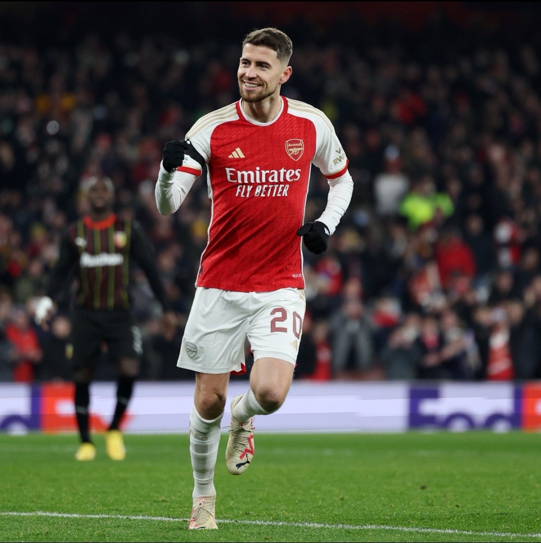 Jorginho menutuo kemenangan 6-0 Arsenal atas Lens (dok livescore)