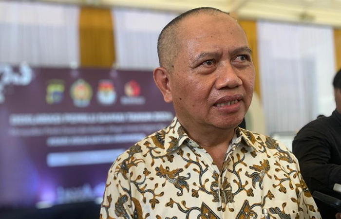 TERTIB: Ketua Badan Pengawas Pemilu DIY Mohammad Najib. (Winda Atika Ira Puspita/Radar Jogja)