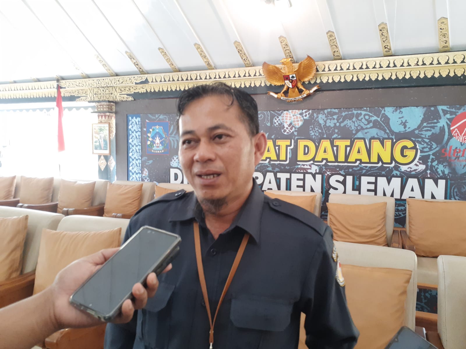 Ketua Bawaslu Sleman Arjuna Al Ichsan Siregar. (IWAN NURWANTO/RADAR JOGJA )