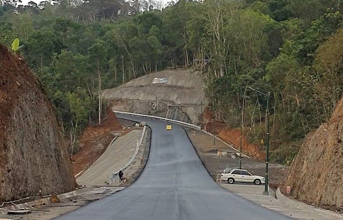 MULUS - Jembatan di bekas air terjun Kedung Kandang, Nglanggeran sudah bisa dilintasi menggunakan roda dua akhir pekan lalu.GUNAWAN/RADAR JOGJA&nbsp;