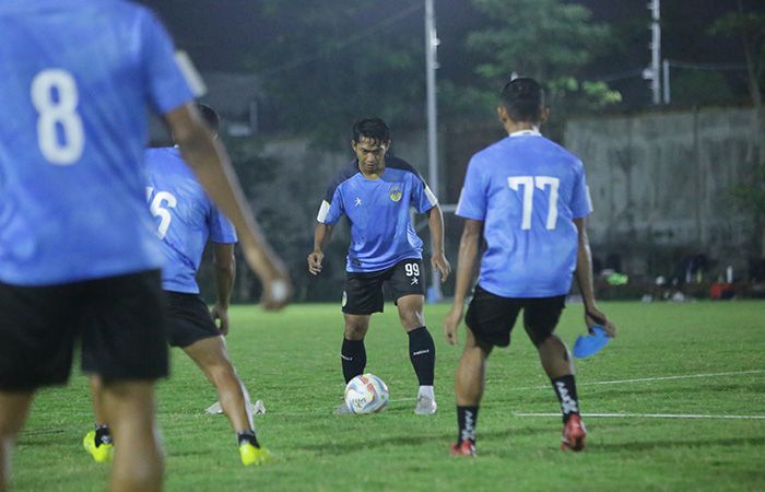 Para pemain PSIM Jogja kembali menjalani latihan di Maguwoharjo Football, setelah mendapatkan libur panjang.DOK PSIM JOGJA