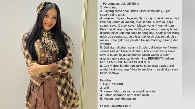Cleopatra Djapri dan syarat kriteria lokernya (Instagram/@ratucleopatra20 & Facebook Cleopatra Djapri)
