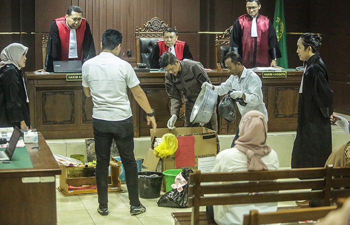 Sidang Lanjutan Kasus Mutilasi Mahasiswa UMY&nbsp;dengan terdakwa Waliyin dan Ridduan kembali berlangsung di Pengadilan Negeri (PN) Sleman, Kamis (7/12/2023).ELANG KHARISMA DEWANGGA/RADAR JOGJA
