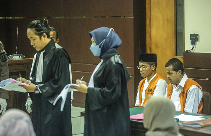 Sidang Lanjutan Kasus Mutilasi Mahasiswa UMY&nbsp;dengan terdakwa Waliyin dan Ridduan kembali berlangsung di Pengadilan Negeri (PN) Sleman, Kamis (7/12/2023).ELANG KHARISMA DEWANGGA/RADAR JOGJA