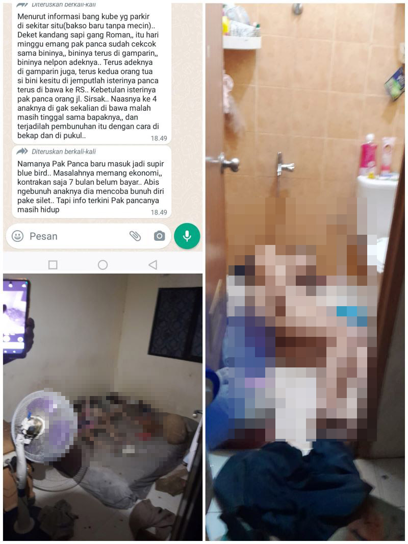 Postingan Pembunuhan sadis di Jagakarsa, JakSel.  (Twitter X Yaya/@Tiara_Dita21) (