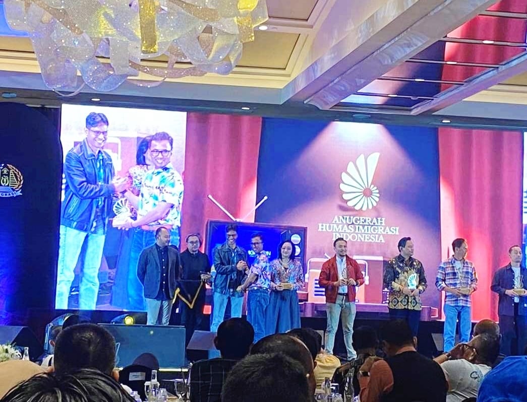 PRESTASI: Kantor Imigrasi Kelas I TPI Yogyakarta berhasil meraih penghargaan Terbaik Kedua The Most Caring One dan Terbaik Kedua Media Darling pada ajang Anugerah Humas Imigrasi Indonesia. (ISTIMEWA)