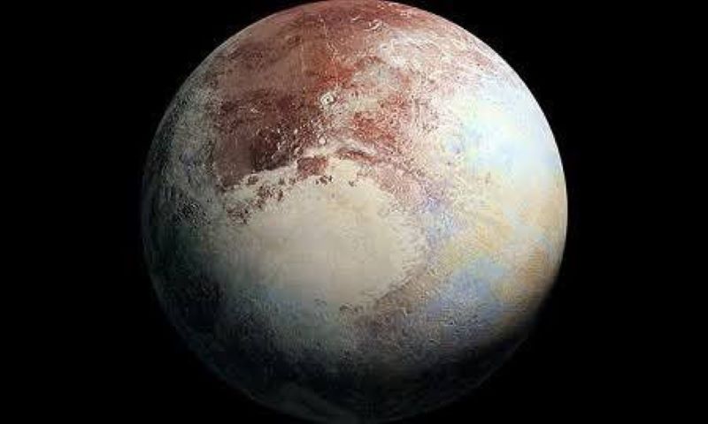 Penampakan Planet Kerdil Pluto. (Google/@Okezonetechno)