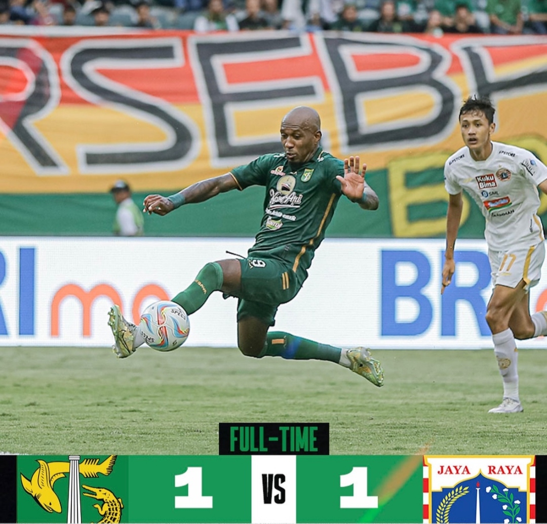 Persebaya berbagi satu angka kala menjamu Persija (ig officialpersebaya)