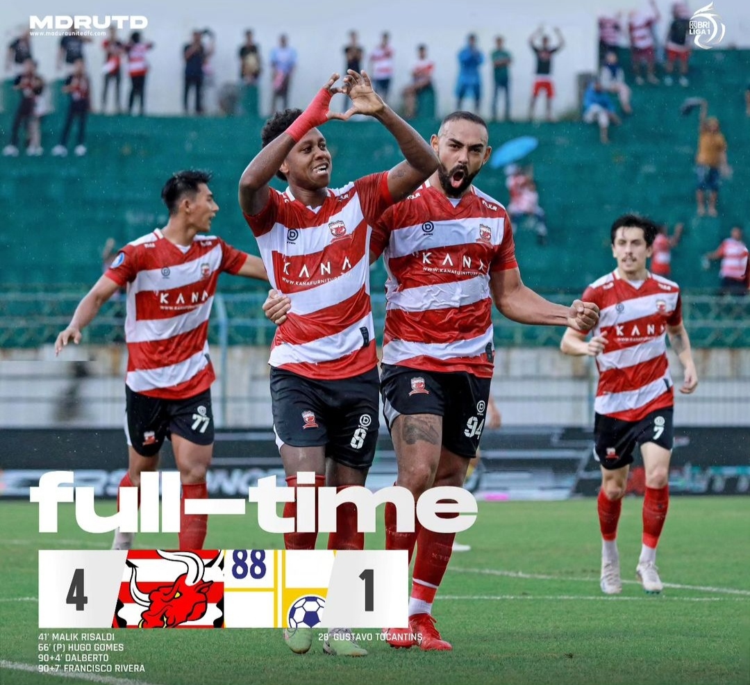 Madura United tekuk Barito Putera dengan skor telak 4-1 (ig maduraunited.fc)