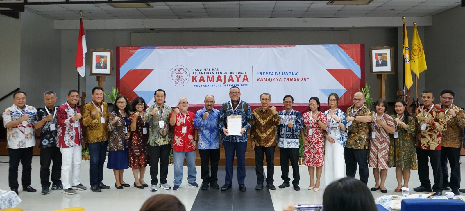 ALUMNI: Keluarga Alumni Universitas Atma Jaya Yogyakarta (KAMAJAYA) menyelenggarakan pelantikan Pengurus Pusat (PP) KAMAJAYA Periode 2023-2027.(UAJY)