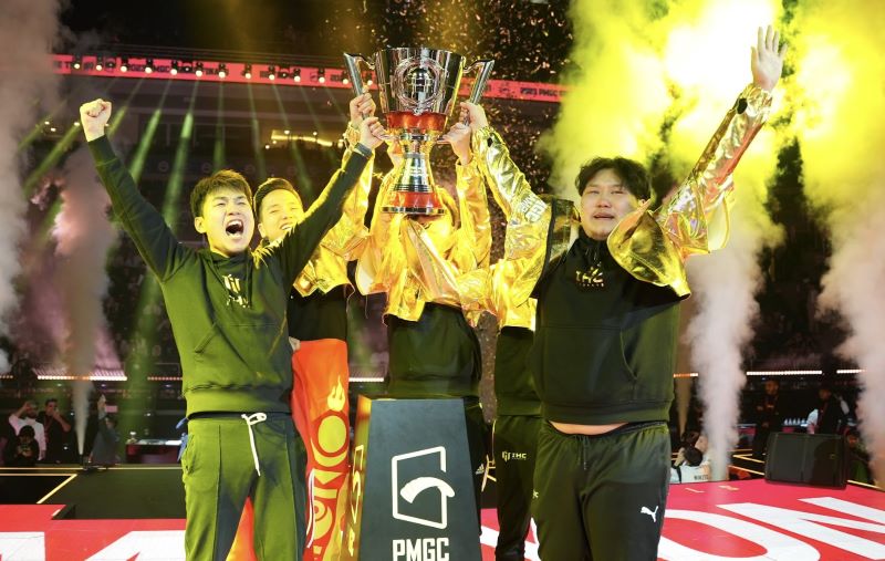 Pemenang Juara PMGC 2023 IHC Mongolia. (Twitter X/@esportsPUBGM)