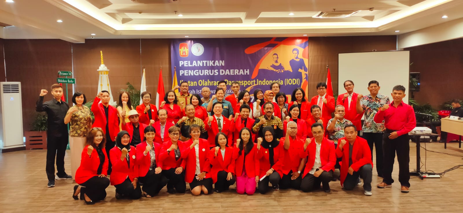 Pelantikan Pengurus Daerah (Pengda) Cabang olahraga (Cabor) Ikatan Dancesport Indonesia (IODI) DIJ untuk periode 2023-2027